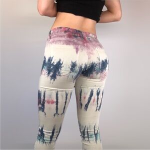 MOTHER Scaramouche‎ The Looker Skinny Jeans Size 26 Tye Dye
